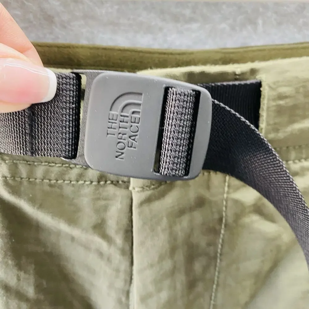 The North Face Shorts Men's Size 34 Paramount Trail Dark Olive Green belted